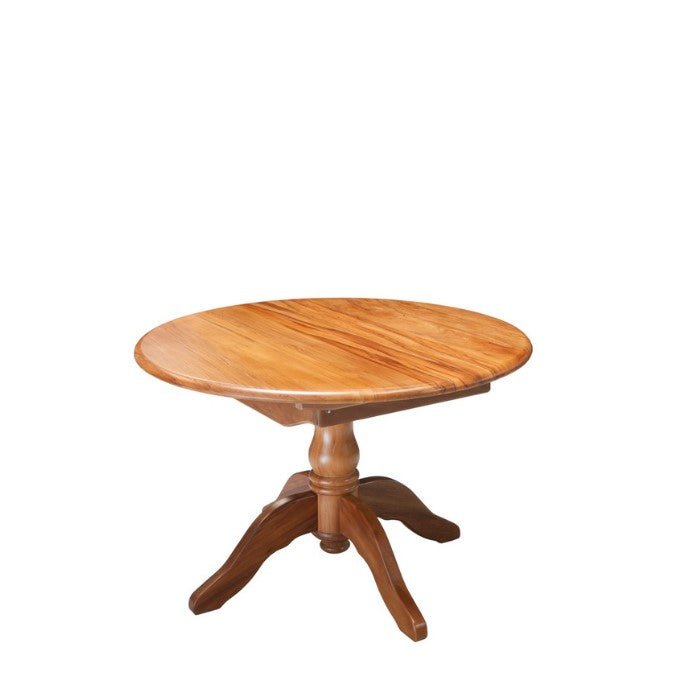 Brunswick Single Pedestal Extension - 1200dia Extends to 1700w - Standard Edge - Paulas Home & Living