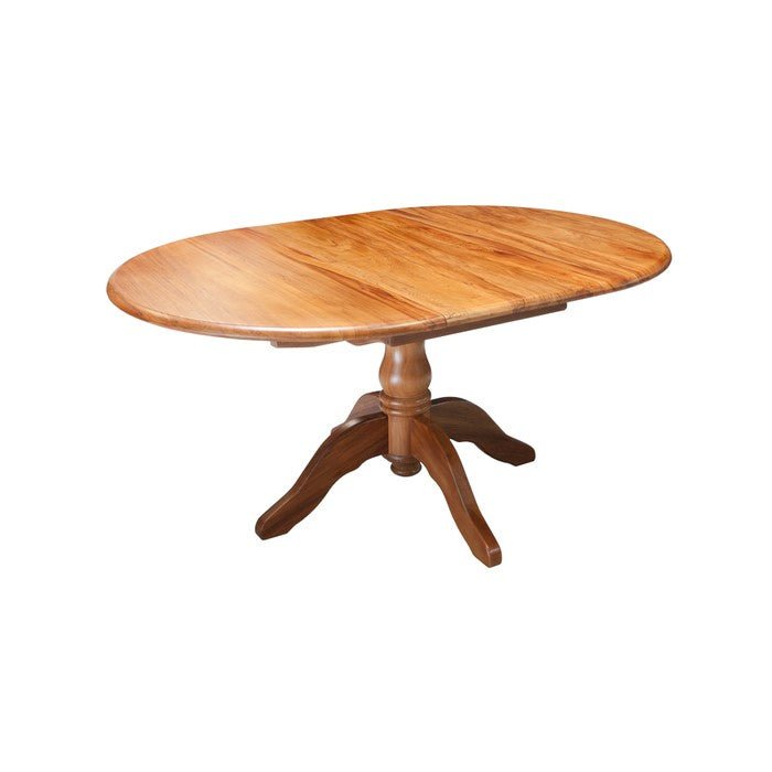 Brunswick Single Pedestal Extension - 1200dia Extends to 1700w - Standard Edge - Paulas Home & Living