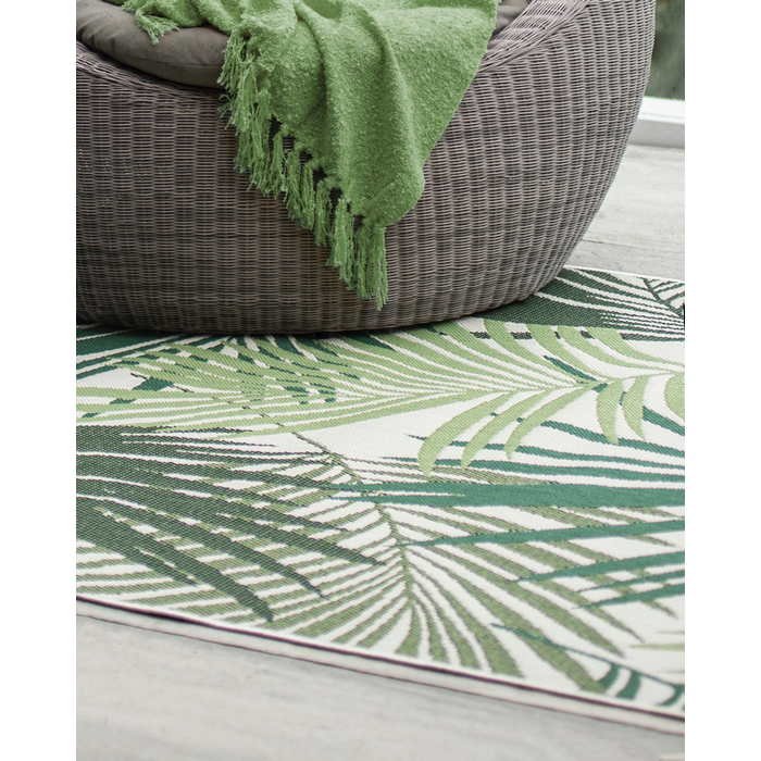 Canopy Outdoor Rug - Cream/Green - Paulas Home & Living