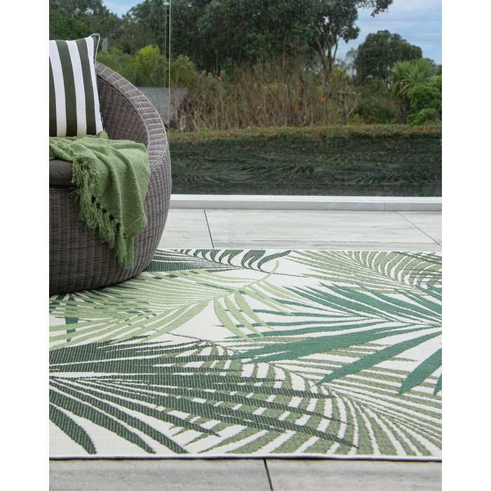 Canopy Outdoor Rug - Cream/Green - Paulas Home & Living