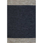 Caracas Floor Rug - Black/Saddle (100% Leather) - Paulas Home & Living