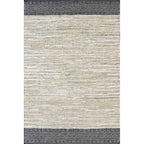 Caracas Floor Rug - Sand/Black (100% Leather) - Paulas Home & Living