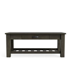 Charlton Coffee Table - with Rack and Drawer - Paulas Home & Living