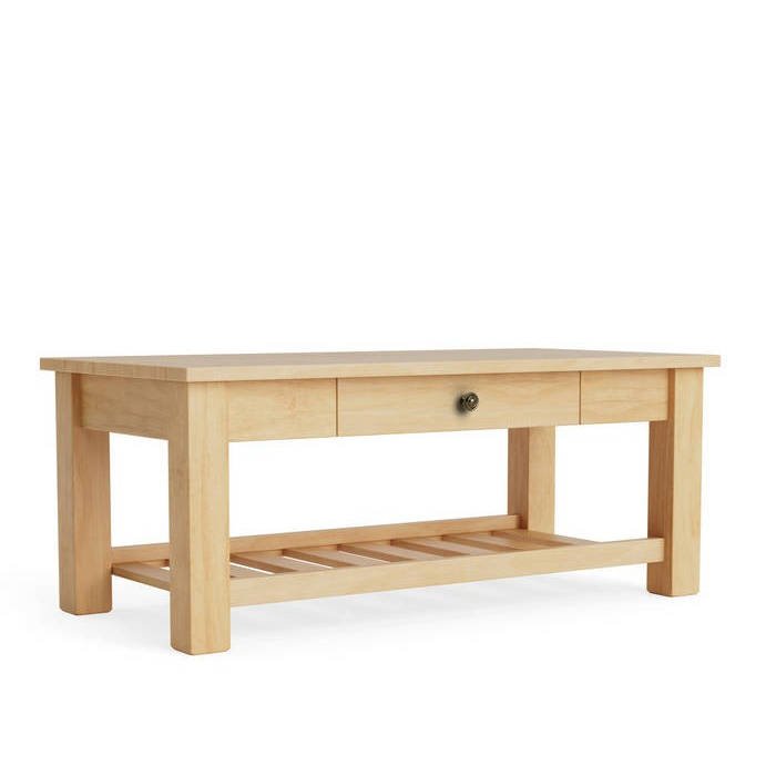 Charlton Coffee Table - with Rack and Drawer - Paulas Home & Living