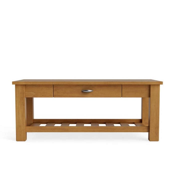 Charlton Coffee Table - with Rack and Drawer - Paulas Home & Living