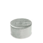 Chest Ottoman with Storage - Grey velvet - Paulas Home & Living