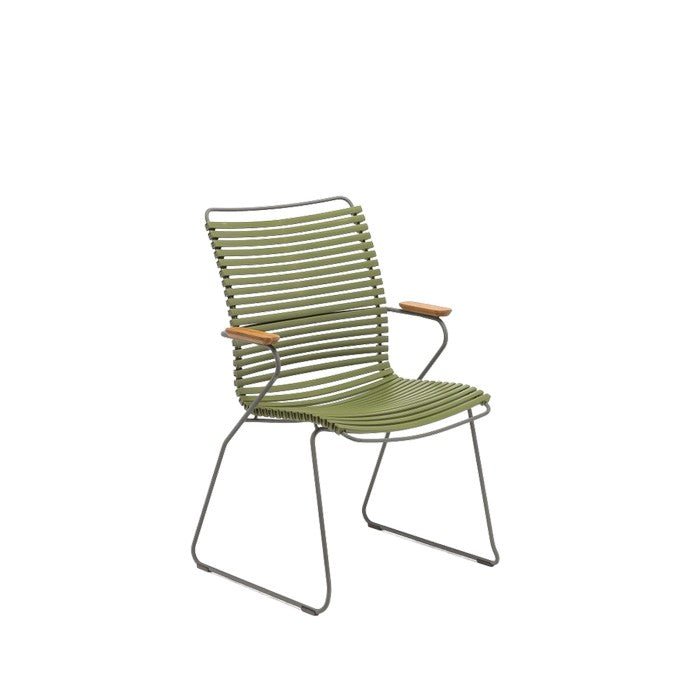 Click Outdoor Dining Chair with Armrests High Back - Lots of Colours to Suit - Paulas Home & Living