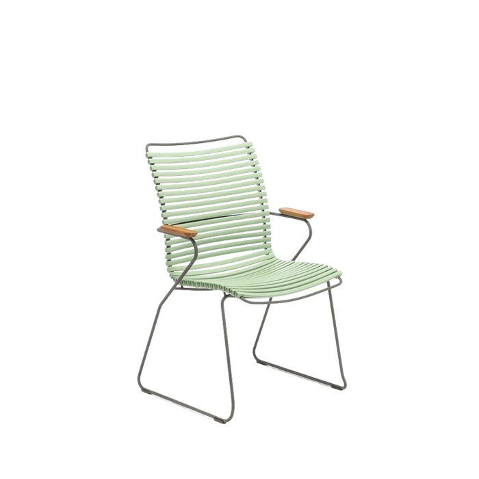 Click Outdoor Dining Chair with Armrests High Back - Lots of Colours to Suit - Paulas Home & Living