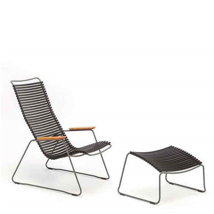 Click Outdoor Lounge Chair with Footrest - Lots of Colours to Suit - Paulas Home & Living