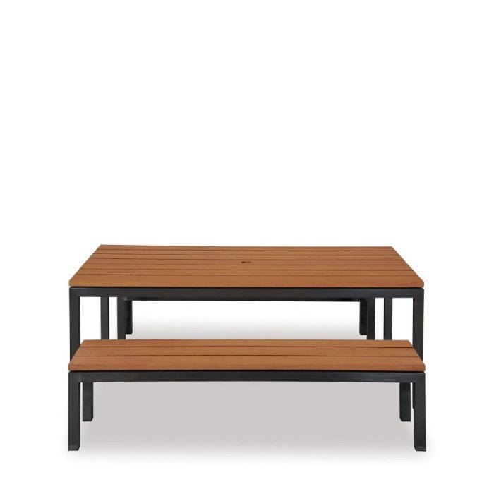 Coast Outdoor Dining Suite 2000 (3 Pce) - Matt Black - Paulas Home & Living