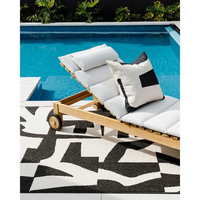 Copacabana Outdoor Rug - Black/Ecru - Paulas Home & Living