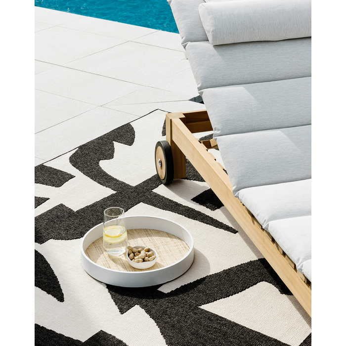 Copacabana Outdoor Rug - Black/Ecru - Paulas Home & Living