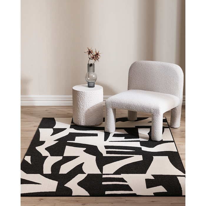 Copacabana Outdoor Rug - Black/Ecru - Paulas Home & Living