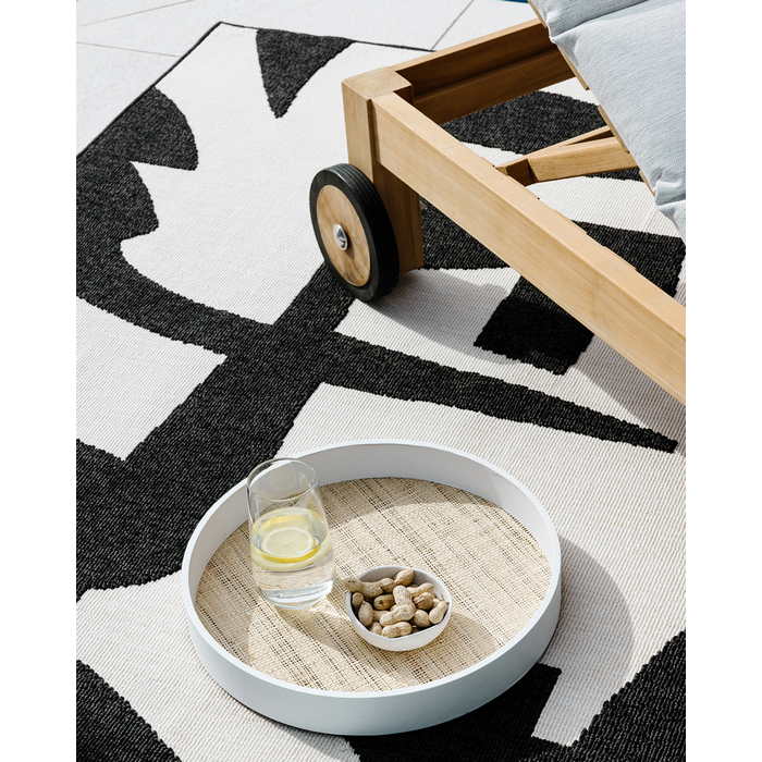 Copacabana Outdoor Rug - Black/Ecru - Paulas Home & Living