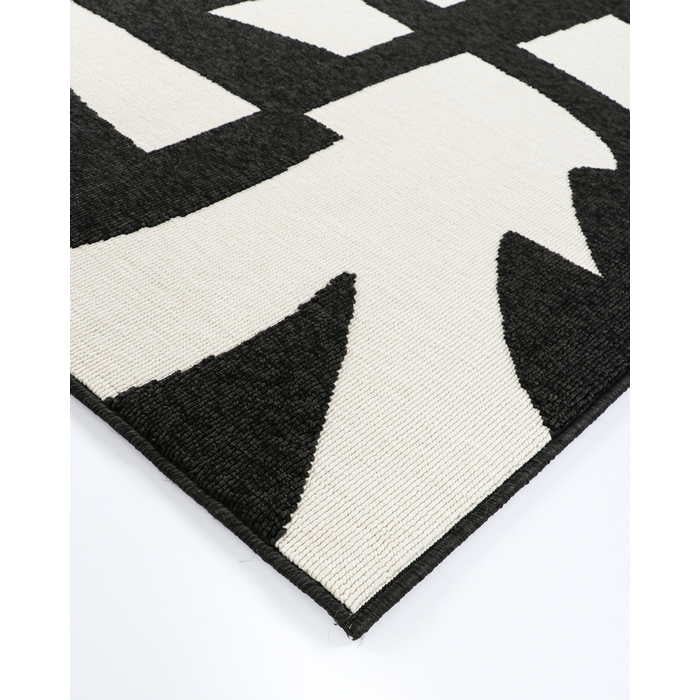 Copacabana Outdoor Rug - Black/Ecru - Paulas Home & Living