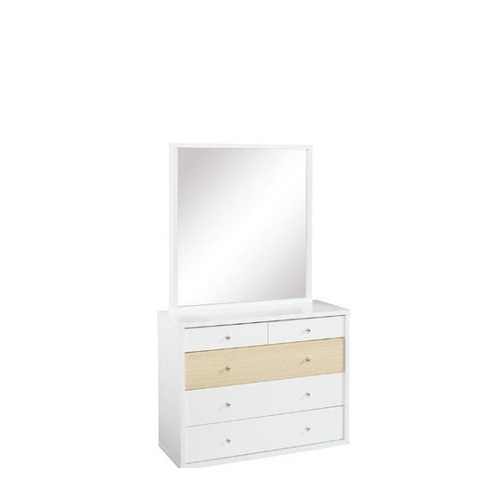 Cosmo Dresser 5 Drw and Mirror - Paulas Home & Living