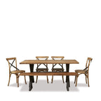 Cross & Bench Dining Suite 1800w (6 Pce) - Paulas Home & Living