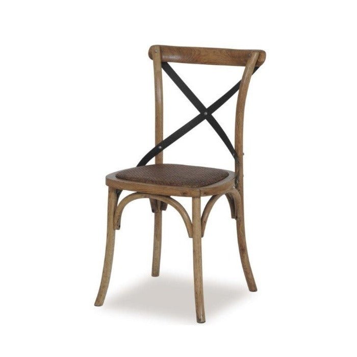 Cross Dining Chair - Antique Oak - Paulas Home & Living