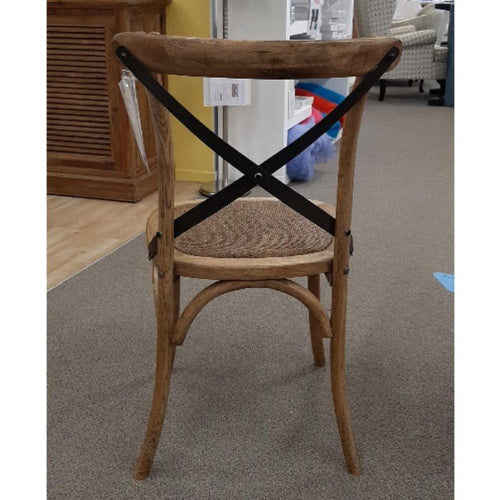 Cross Dining Chair - Antique Oak - Paulas Home & Living