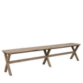 Cross Outdoor Bench - Teak - Paulas Home & Living