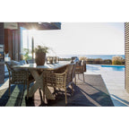 Cross Outdoor Dining Table - Teak - Paulas Home & Living