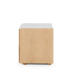 Cube 2 Drawer Bedside - Marble top - Paulas Home & Living