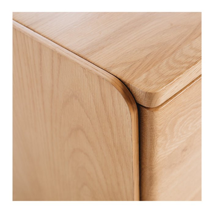 Cube 2 Drawer Bedside - Natural Oak top - Paulas Home & Living