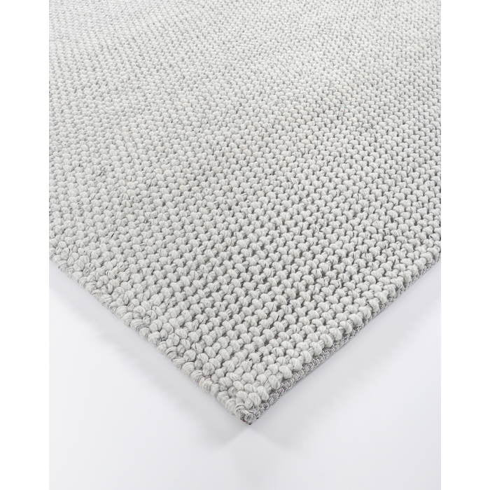 Cyrus Floor Rug - Silver (Wool Blend) - Paulas Home & Living