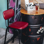 Datsun Barstool Vintage Red PU - Paulas Home & Living