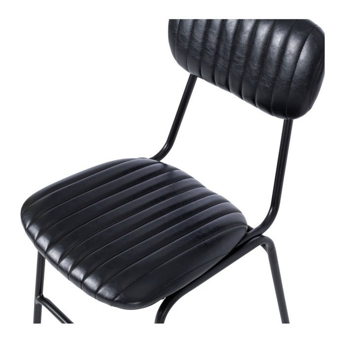 Datsun Chair Vintage Black PU - Paulas Home & Living