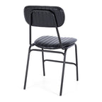 Datsun Chair Vintage Black PU - Paulas Home & Living