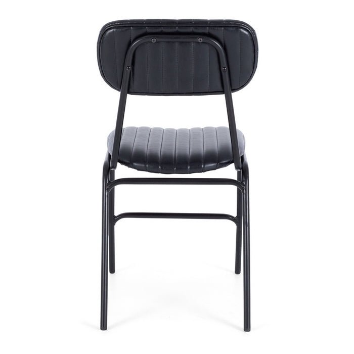 Datsun Chair Vintage Black PU - Paulas Home & Living