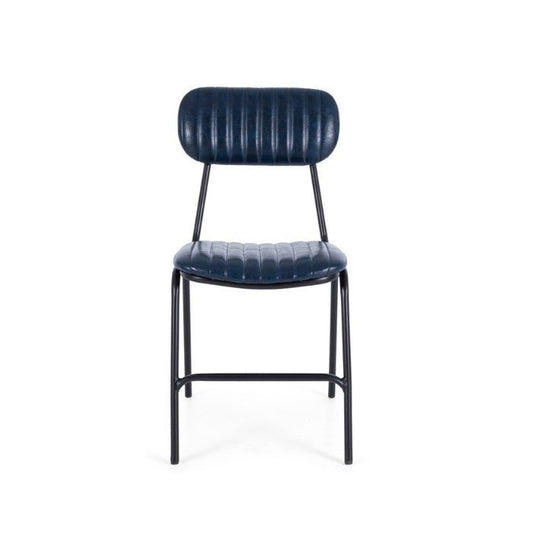 Datsun Chair Vintage Blue PU - Paulas Home & Living