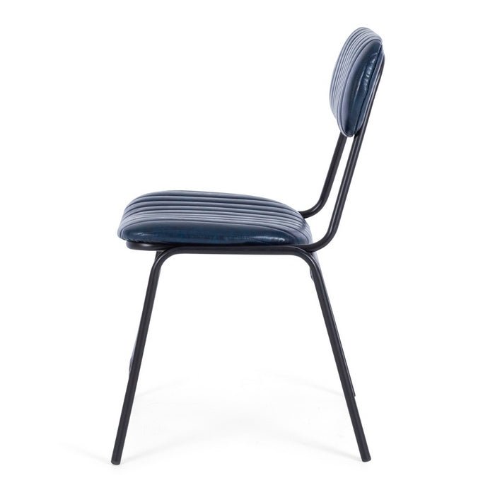 Datsun Chair Vintage Blue PU - Paulas Home & Living