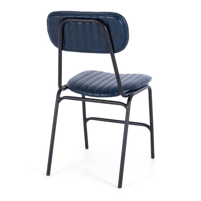 Datsun Chair Vintage Blue PU - Paulas Home & Living