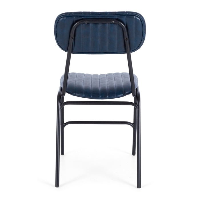 Datsun Chair Vintage Blue PU - Paulas Home & Living