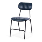 Datsun Chair Vintage Blue PU - Paulas Home & Living
