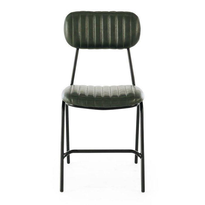 Datsun Chair Vintage Green PU - Paulas Home & Living