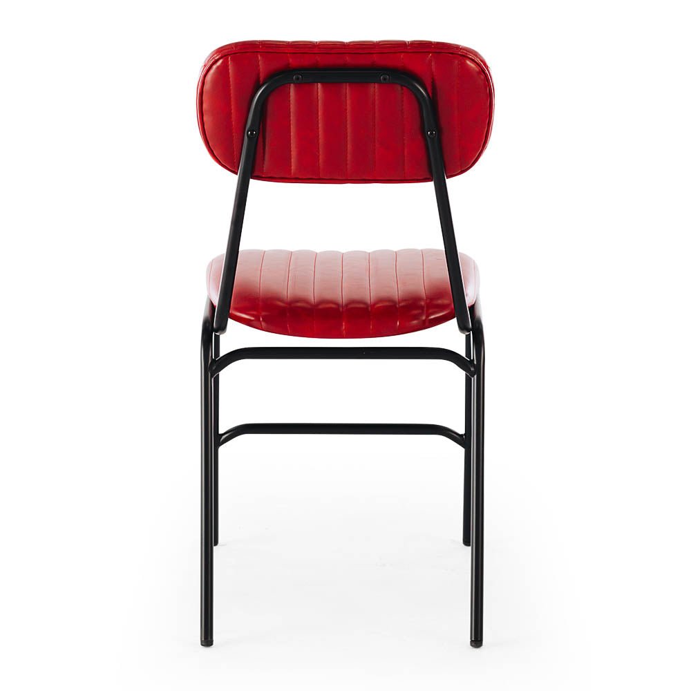 Datsun Chair Vintage Red PU - Paulas Home & Living