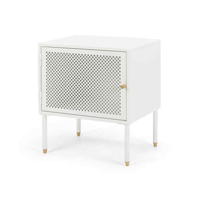 Dawn Bedside 1 Door - White - Right Opening - Paulas Home & Living