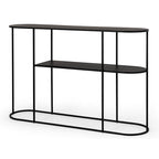 Deco Console Table - Black Oak - Paulas Home & Living