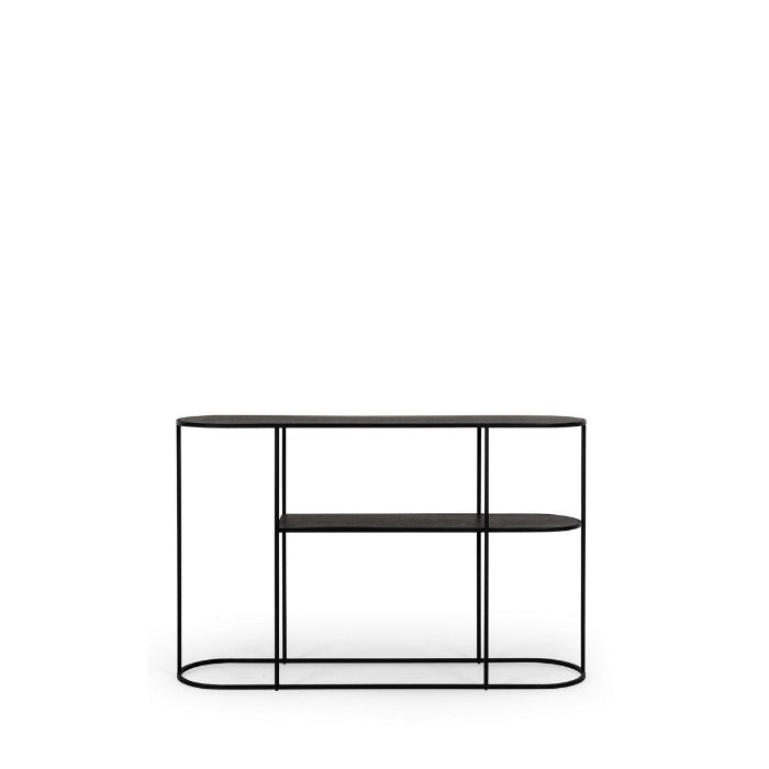 Deco Console Table - Black Oak - Paulas Home & Living