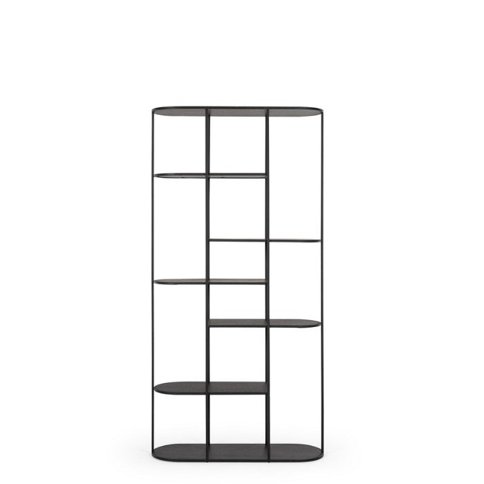 Deco Display/Bookcase - Black Oak - Paulas Home & Living