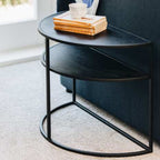 Deco End Table - Black Oak - Paulas Home & Living