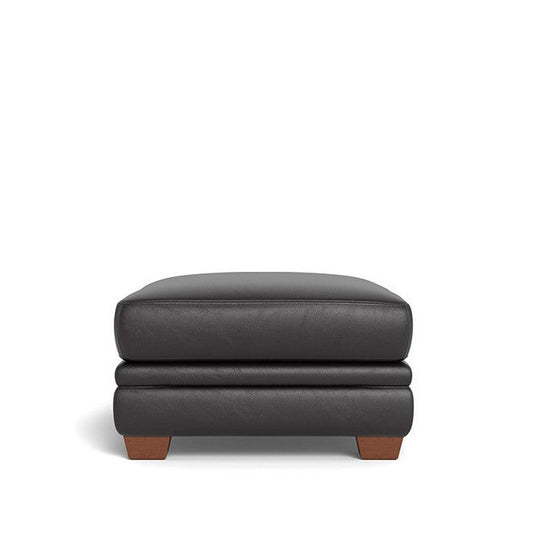 Demi Ottoman in Leather - Paulas Home & Living