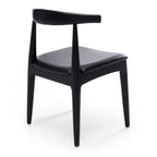 Elbow Dining Chair - Black Oak - Paulas Home & Living