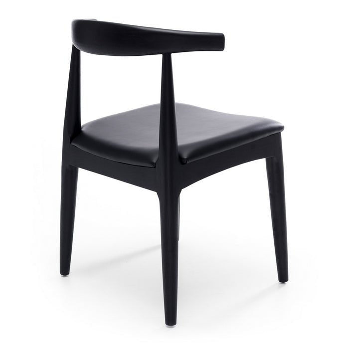 Elbow Dining Chair - Black Oak - Paulas Home & Living