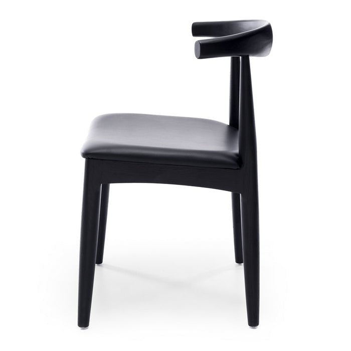 Elbow Dining Chair - Black Oak - Paulas Home & Living