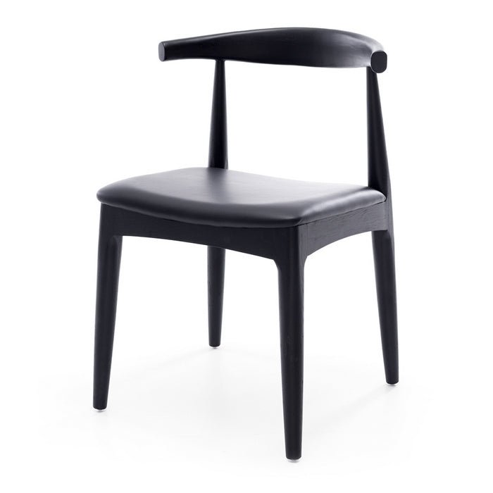 Elbow Dining Chair - Black Oak - Paulas Home & Living