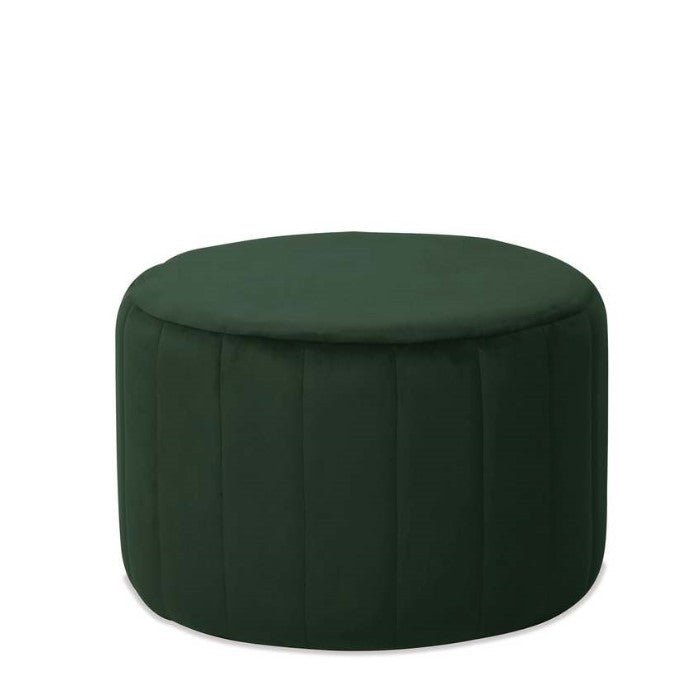 Emma Ottoman - Green Velvet - Paulas Home & Living